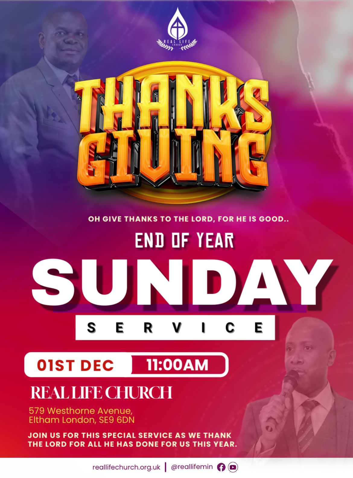 End of year Thanks Giving Service 01-Dec-2024